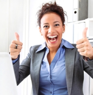 Zufriedene Websitenutzer durch Internetauftriit Marketing Homepage-User zufrieden