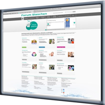 Beispiel für Website-Relaunch einer Internetpräsenz Beispiel Website-Relaunch "Forum-Waschen"