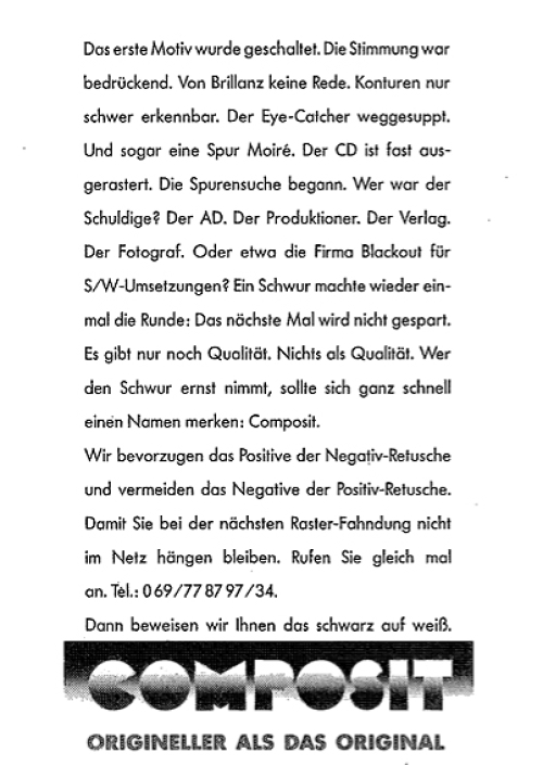 Texter-Referenz Anzeigentext Werbekampagne Texter Beispiel Anzeigentext