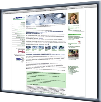 Verkaufsstarke Firmenhomepage Firmenhomepage mit Produktangebot
